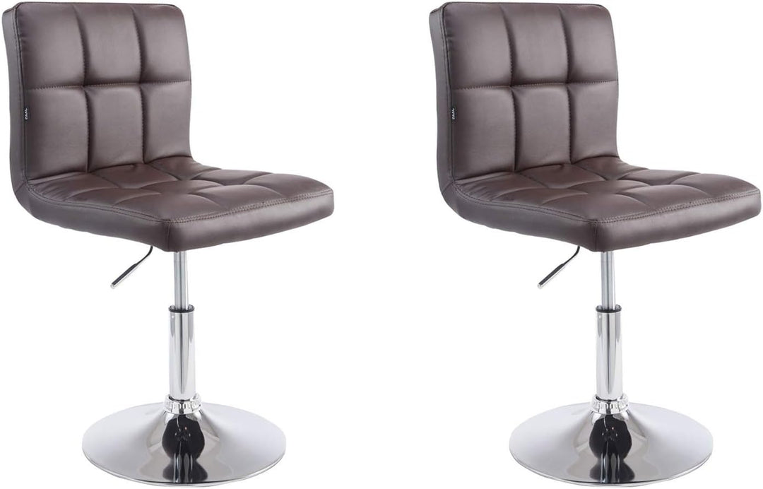 CLP 2er Set Lounger Palma V2 Mit Kunstlederbezug I 2 x Höhenverstellbarer Polsterstuhl Mit Rückenleh