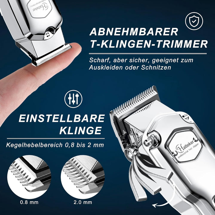 Hatteker Haarschneidemaschine Profi akku Haarschneider Herren Haartrimmer Langhaarschneider Herren B