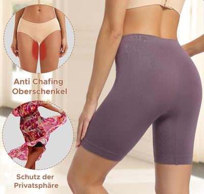 INNERSY Radlerhose Damen Kurz Hose Unter Kleid Rock Anti Scheuern Kurze Leggings Sommer 3er Pack XS