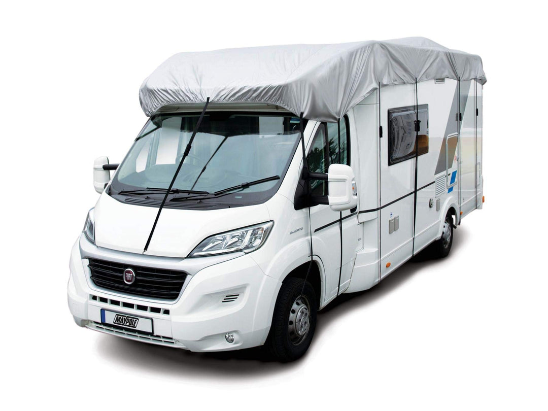 Maypole Wohnmobil-Abdeckplane 7,5 m bis 8 m (24,5' - 26') Dachschutz MP9326 Silber