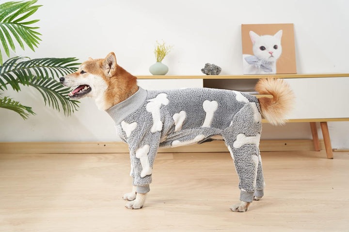 Hund Overall, Haustier Winter Flanell Vierbeinige Warme Pyjamas, Kaltes Wetter Hund Onesie, Winterkl