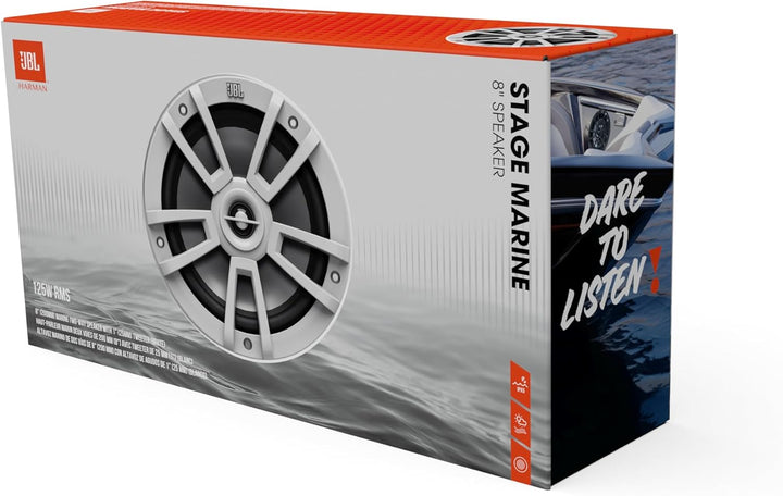 JBL Stage Marine Subwoofer Wasserdicht 10" Grau (250mm) - 600 Watt Hoch-Seetaugliche Bootslautsprech