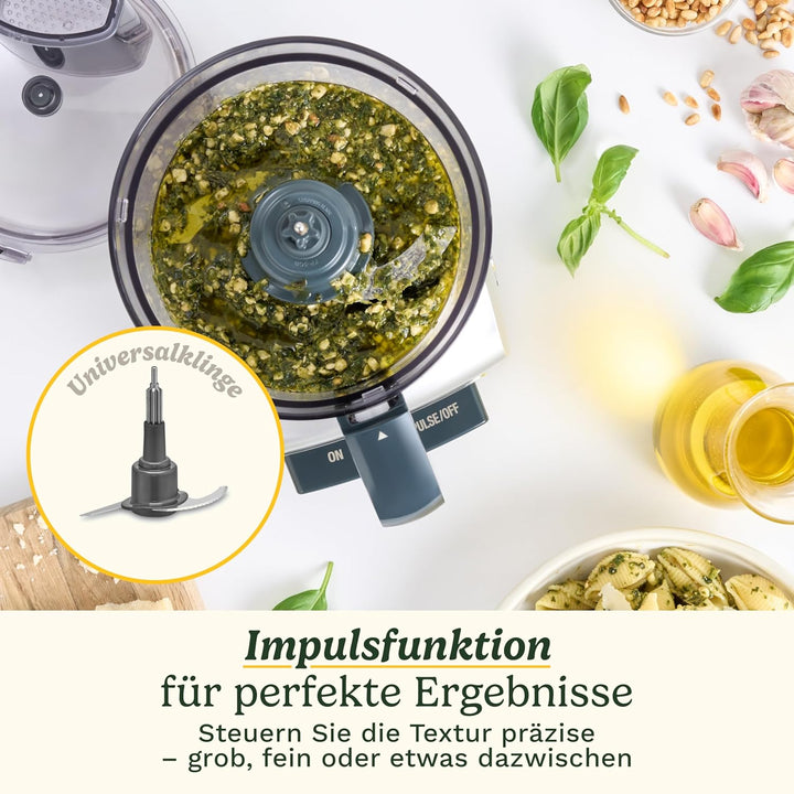 Cuisinart FlexPrep® 1,1L Küchenmaschine | All-in-One: Hacken, Raspeln, Pürieren, Schlagen | Edelstah