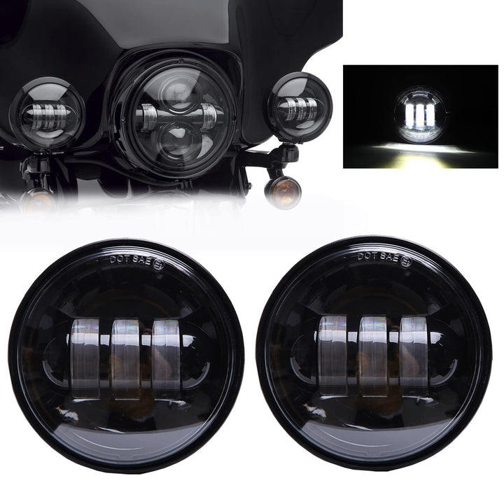 Keepdsgn 4.5'' LED Nebelscheinwerfer für Motorräder, die Licht-Zusatzglühbirne Motorrad-Projektor-Fa