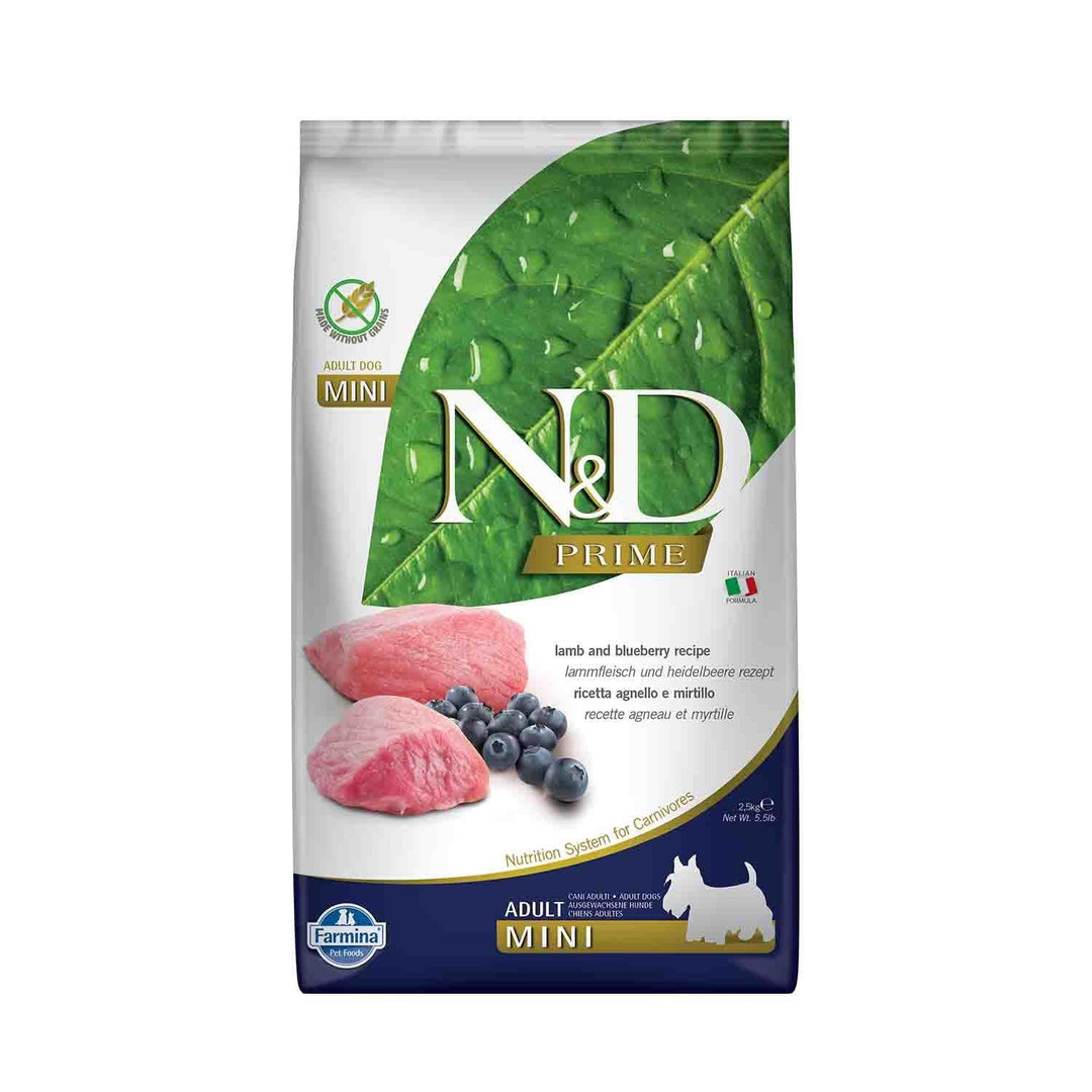 Farmina, N&D, Adult, Mini, Lamm und Heidelbeere 2.5 kg Multicolour, Multicolour