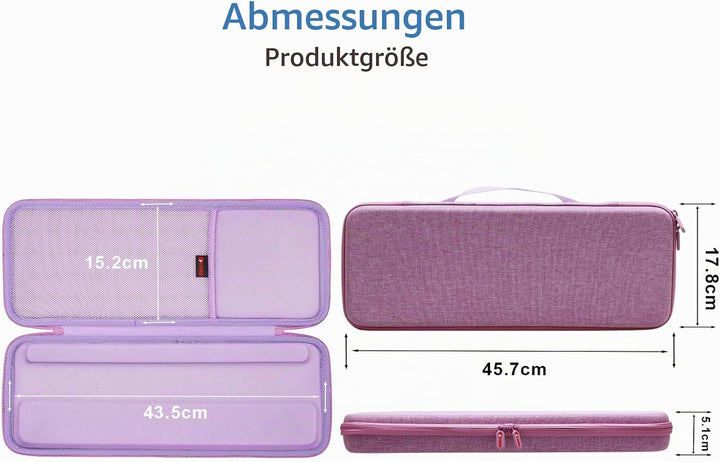 XANAD Tastatur Tasche für Logitech MX Keys/Pebble Keys 2 K380s Kabellose Tastatur Reiseschutzhülle f