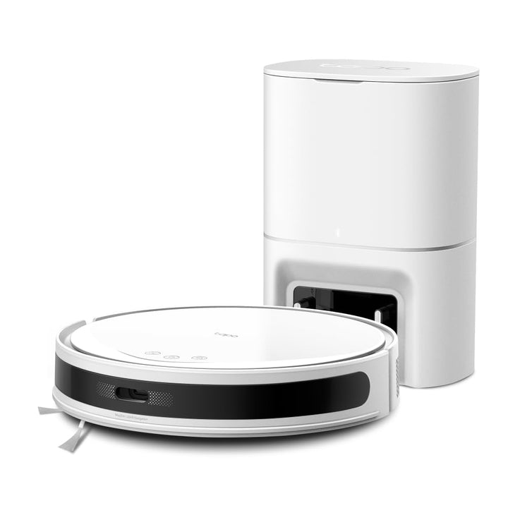 Tapo RV20 Max Plus Saugroboter mit Wischfunktion und automatischer Absaugstation, 5300Pa Ultra-Stark