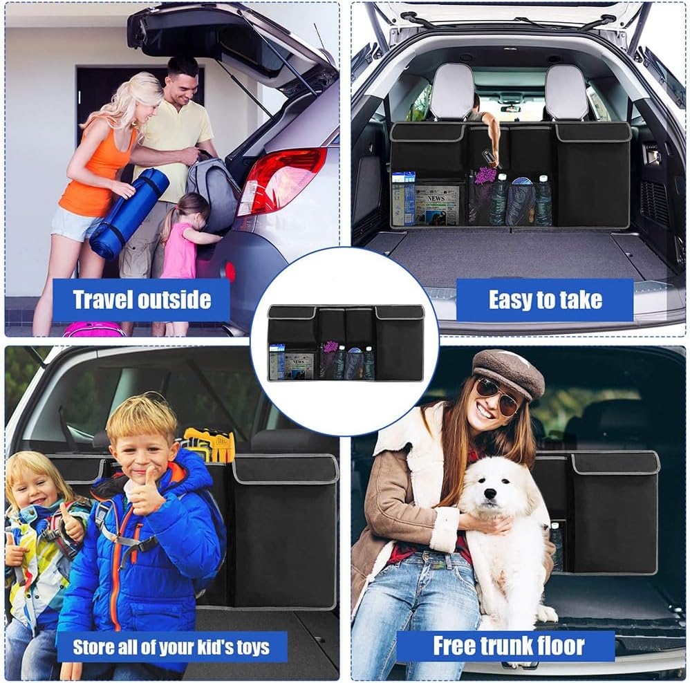 MEISHANG Auto Kofferraum Organizer, Aufbewahrungstasche, Kofferraumtasche, Autoorganisator, Autositz