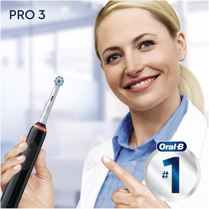 Oral-B Pro 3 3000 Sensitive Clean, Schwarz, 1 stück (1er Pack) Old Single, Old Single