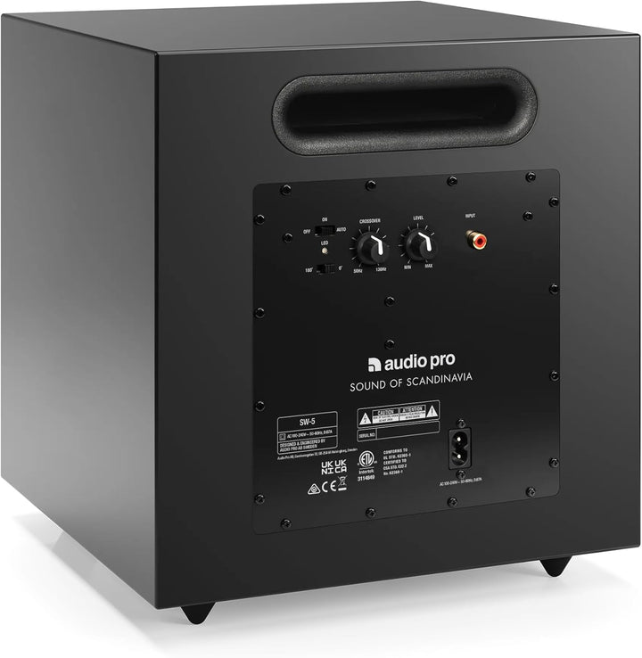 Audio Pro SW-5 - Aktiv Subwoofer mit Bassreflex & Verstärker 150W Digital - Home Entertainment für T