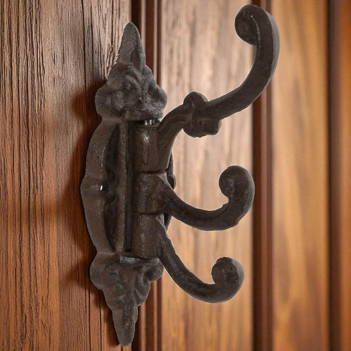 degawo Wandgarderobe Haken im 5 er Set Handtuchhaken - Moderner schwarzer- brauner Wandhaken - Stilv