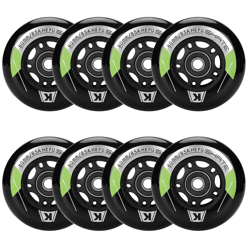 Inline Skate Rollen 80mm 76mm 72mm - 8 Stück Inline Skate Räder 85a inliner rollen mit kugellager AB