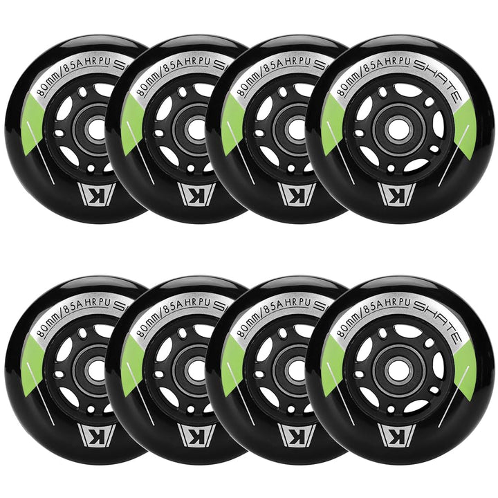 Inline Skate Rollen 80mm 76mm 72mm - 8 Stück Inline Skate Räder 85a inliner rollen mit kugellager AB