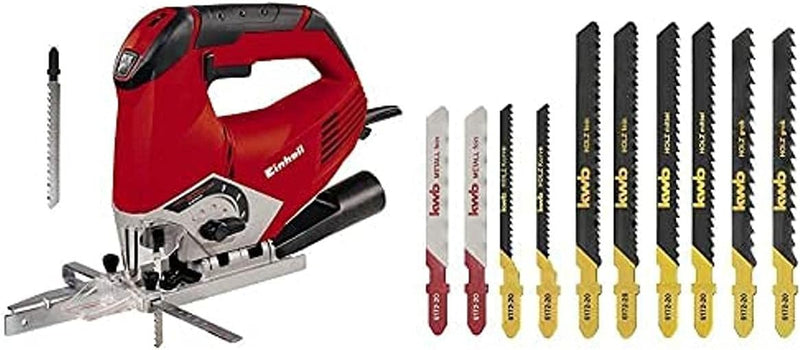 Einhell Stichsäge TE-JS 100 (750 W, max. 100 mm, 45° Schrägschnitt, Hubzahlregelung, 4-Stufen Pendel