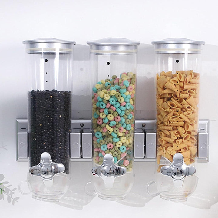 Müsli-Spender Müsli-Vorratsbehälter, Dreifacher Süssigkeitenspender Maschine, Kanister Trockenfutter