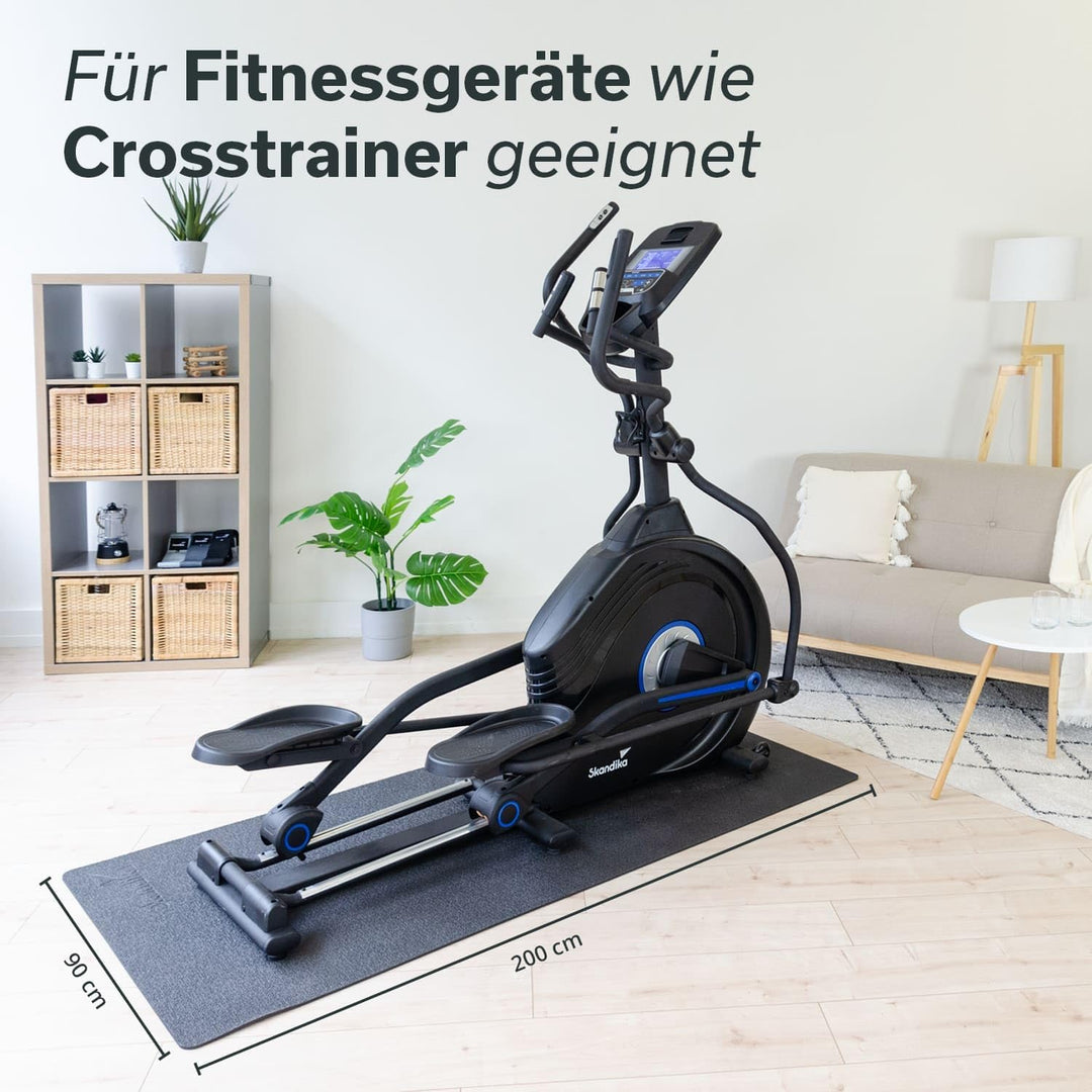 Skandika Bodenschutzmatte für Heimtrainer Rudergeräte und Vibrationsplatten | Made in Germany, Multi
