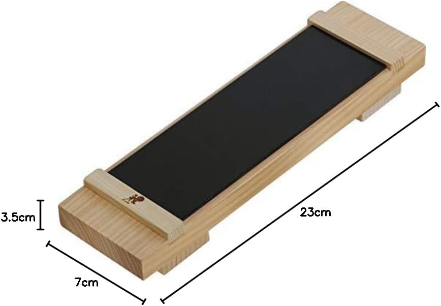 MIYABI Basis Kit mit Sockel aus Hinokiholz für verschiedene Schleifsteine und Schleifstein