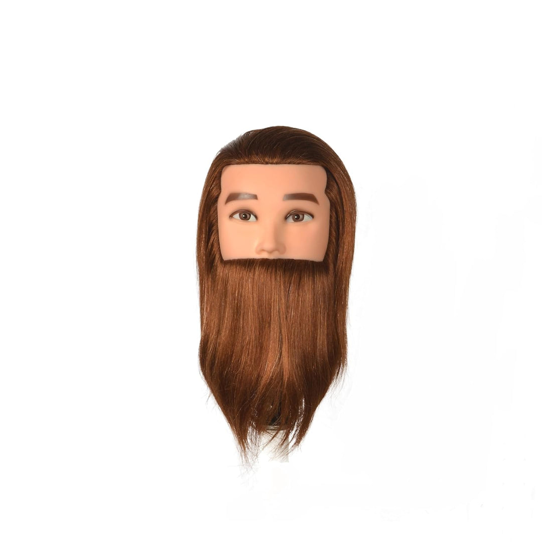Mann Frisierkopf übungskopf Trainingsköpfe 100% Echthaar Haar Hairdressing Cosmetology Mannequin
