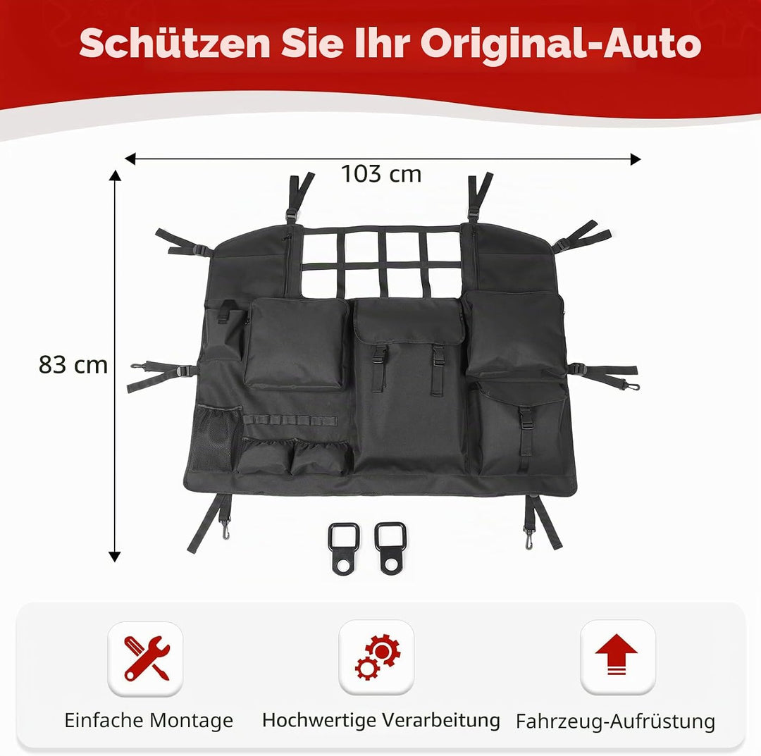 RT-TCZ Wrangler JK JL Kofferraum-Aufbewahrungstasche, Organizer mit mehreren Taschen, Werkzeug-Kits,