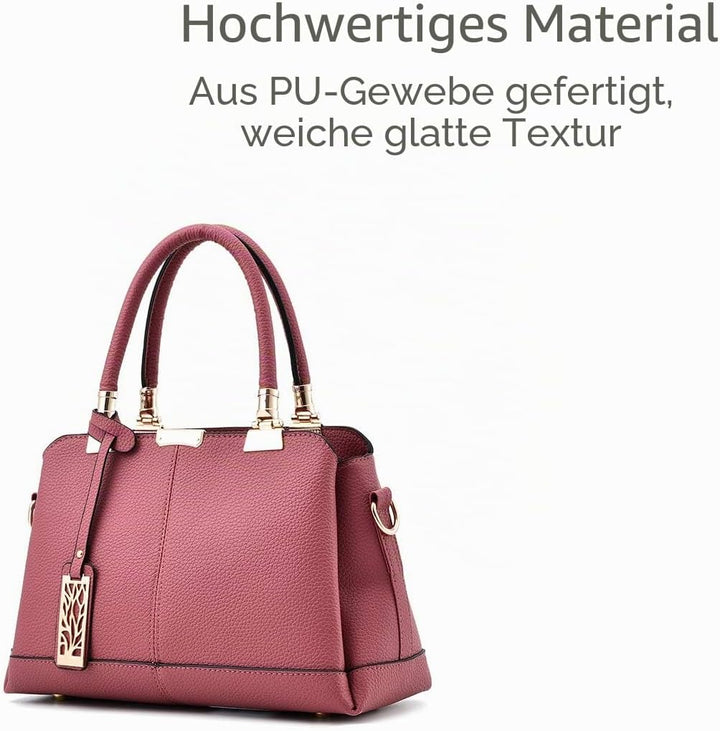 NICOLE & DORIS Damen Handtaschen Elegante Damen Tasche Designe Frauen Umhängetasche PU Weiche Ledert