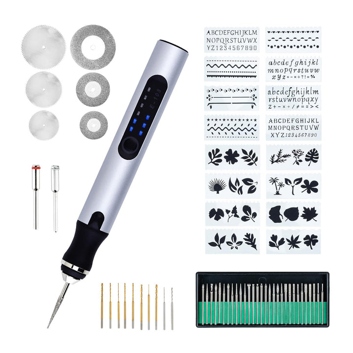 Mcbazel Elektrischer Gravierstift, USB Wiederaufladierbar Gravur Werkzeug Kit, Graveur Gravurwerkzeu