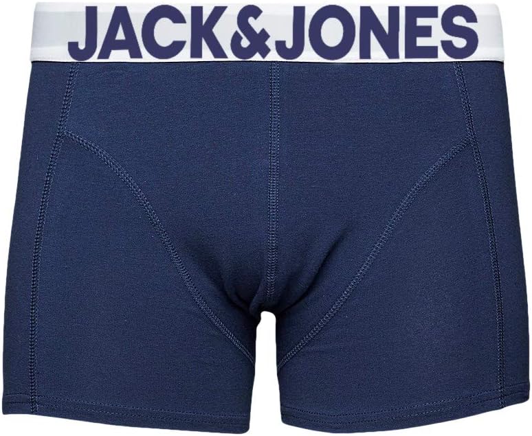 JACK & JONES Herren Unterhosen 5er Set Pack Männer Boxershorts Weiss schwarz blau grau Trunks 122048