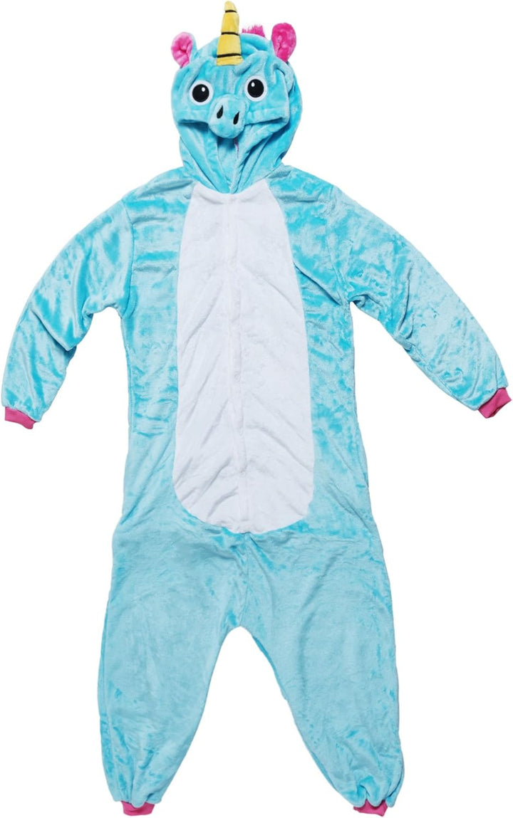 Katara 1744 - Einhorn türkis/rosa Kostüm-Anzug Onesie/Jumpsuit Einteiler Body für Erwachsene Damen H