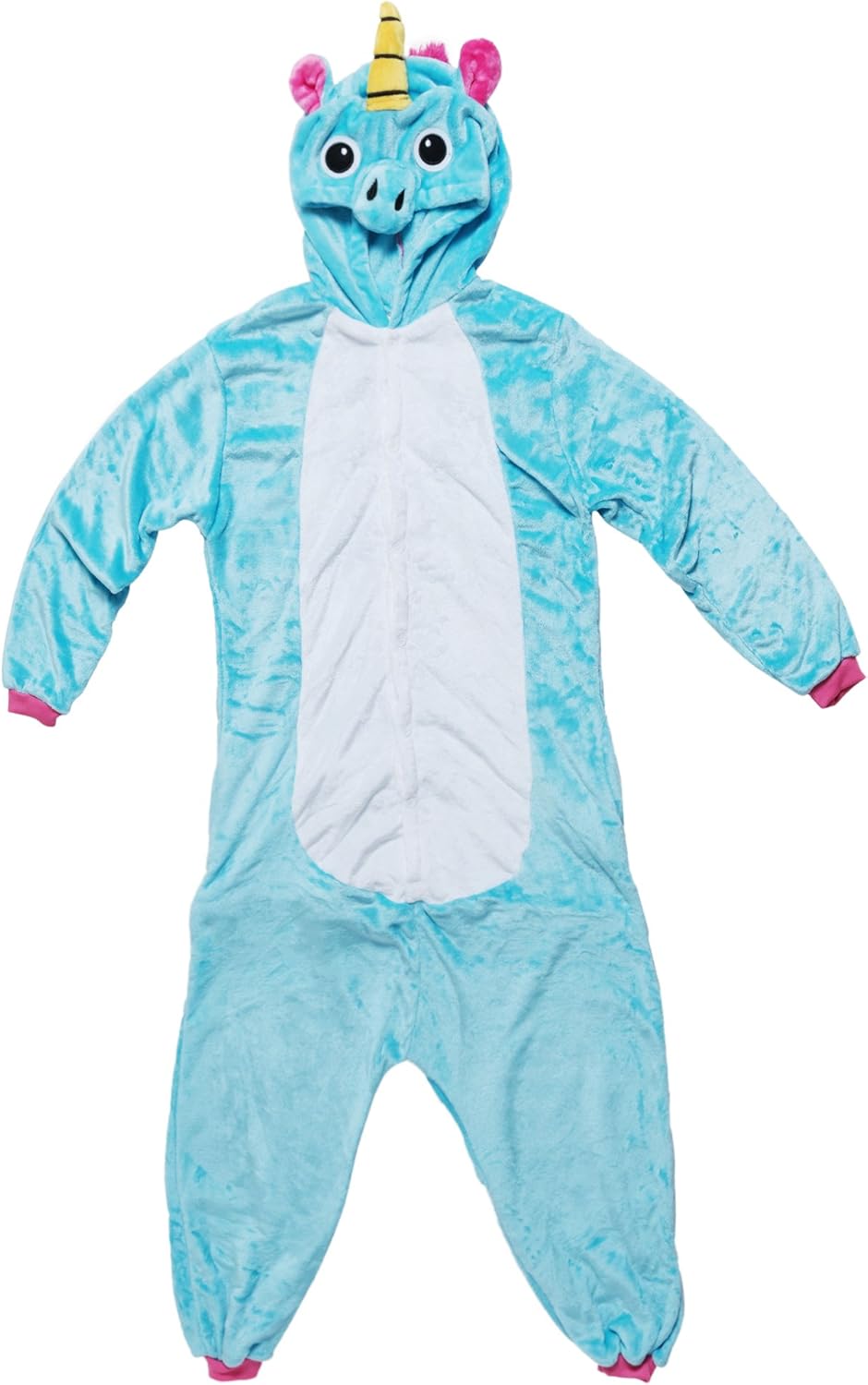 Katara 1744 - Einhorn türkis/rosa Kostüm-Anzug Onesie/Jumpsuit Einteiler Body für Erwachsene Damen H