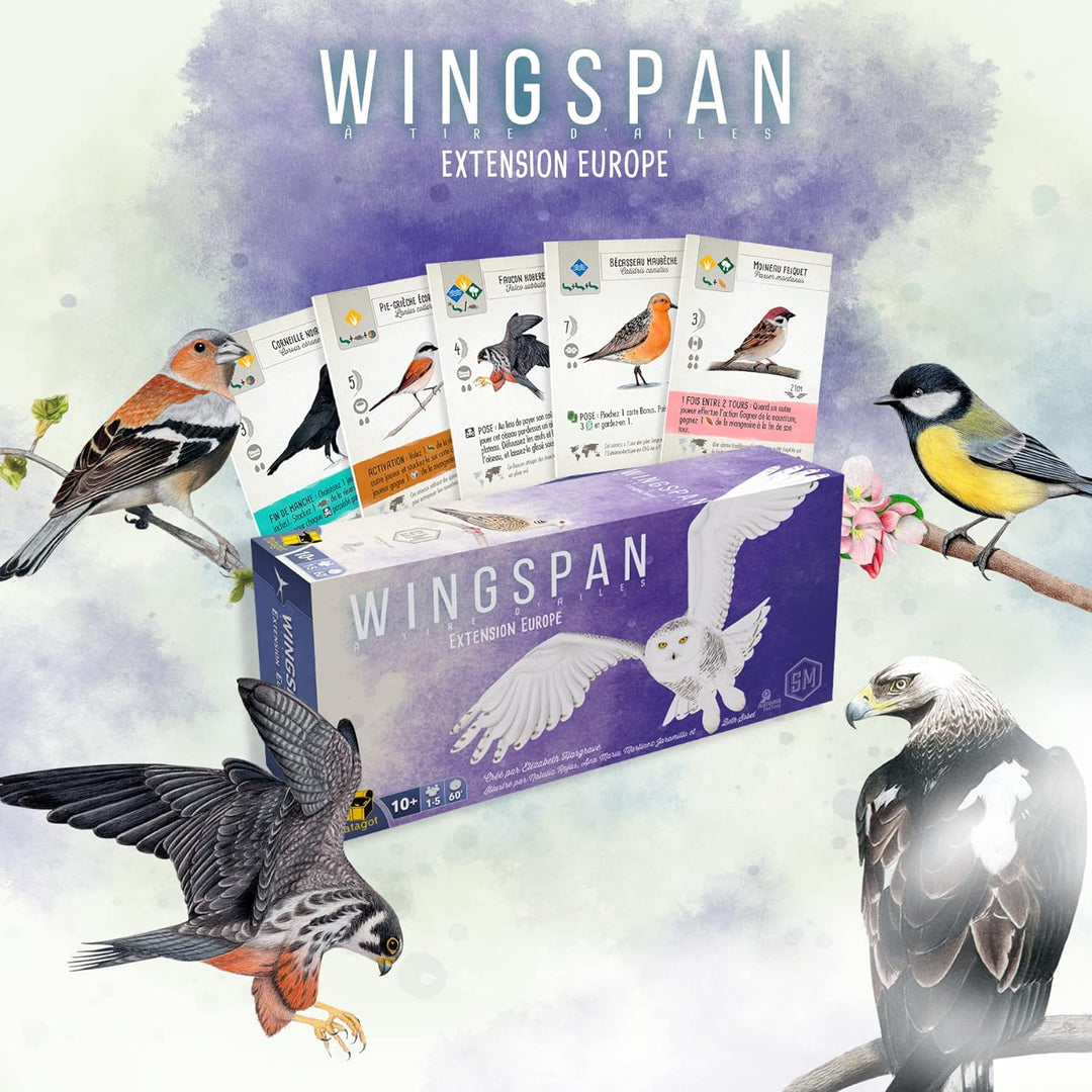 Matagot Wingspan Extension Europe - Vogelsammlung für 1 bis 5 Spieler ab 10 Jahren (französische Aus