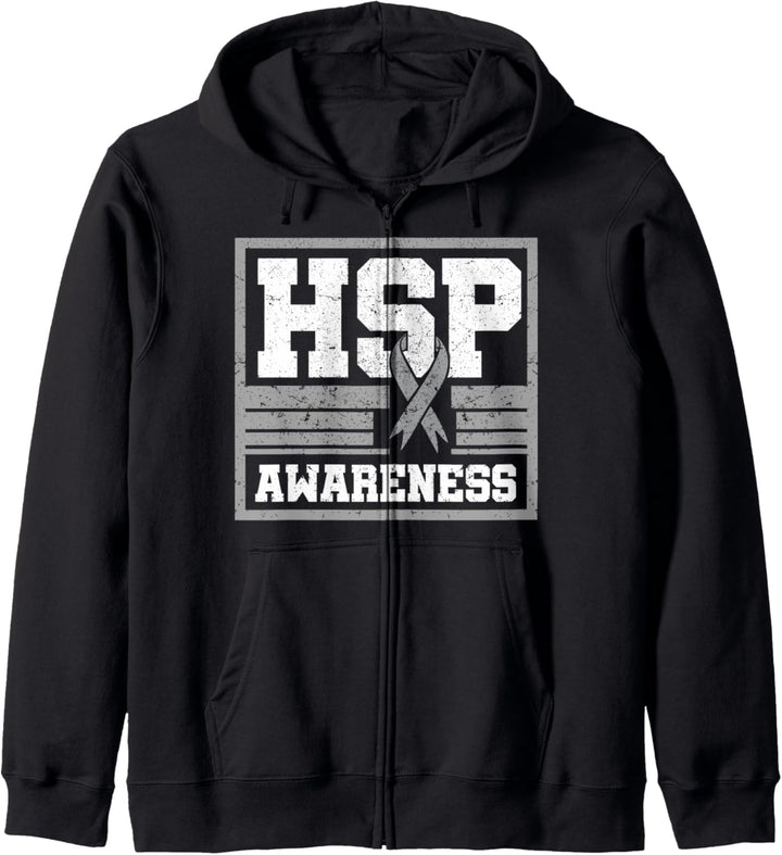 Hereditary Spastic Paraplegia Warrior HSP Bewusstseinsband Kapuzenjacke