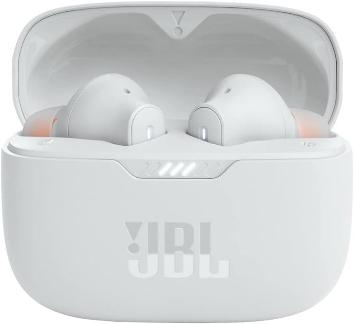 JBL Tune 230 NC TWS – Wasserfeste, True-Wireless In-Ear-Kopfhörer mit Noise-Cancelling in Weiss – Mi