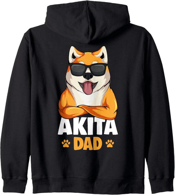 Akita Hunde Papa Kapuzenjacke