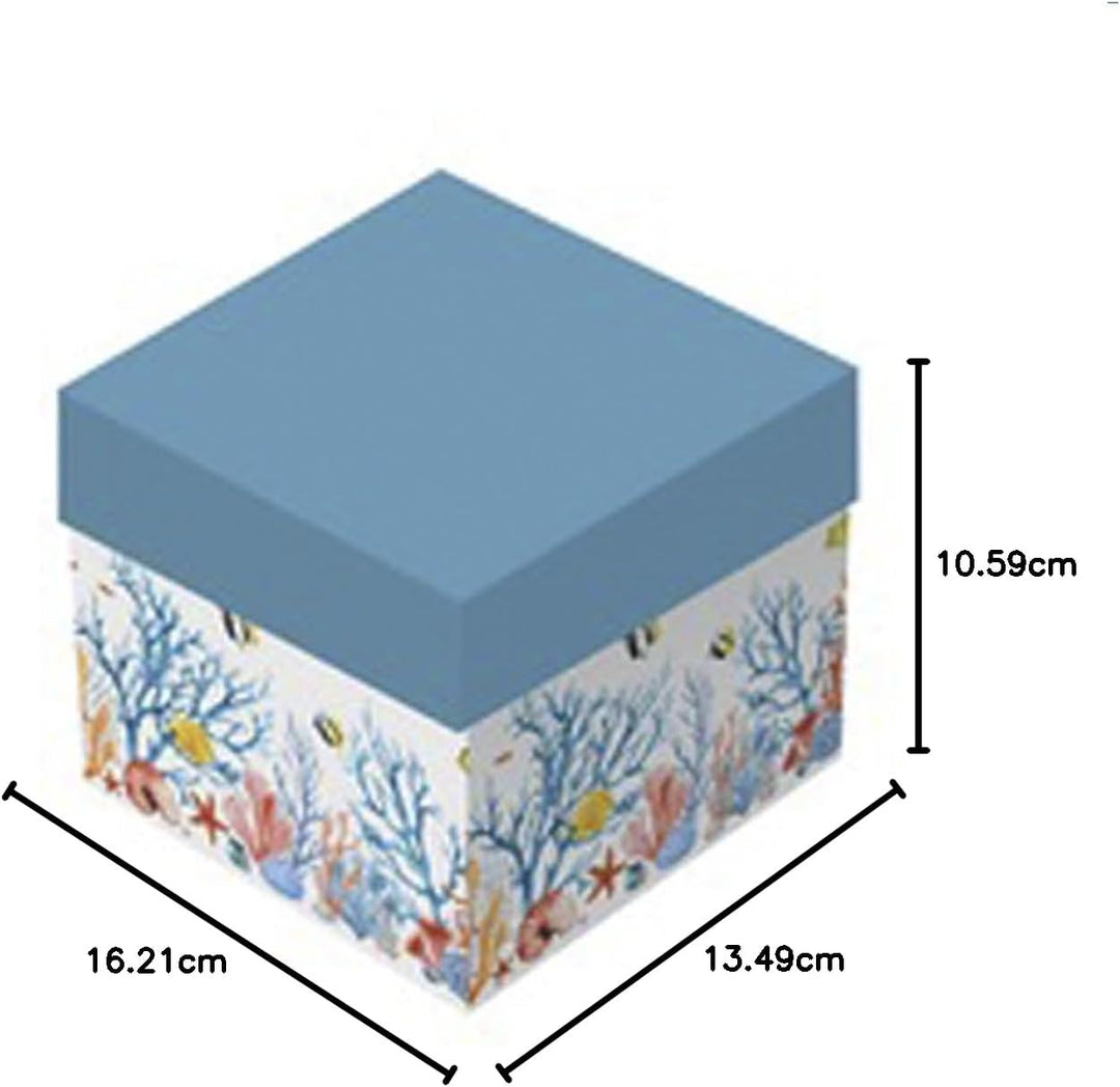 Set Teiera e Tazza a Tema Marino 13.6 cm in Porcellana d'Autore Nàvel con Gift Box Idea Regalo Bombo