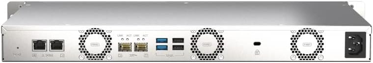 Qnap TS-435XeU-4G Rackmount-NAS mit 4 Einschüben 2,5GbE/10GbE-Konnektivität, M.2 NVMe SSD-Caching Bu