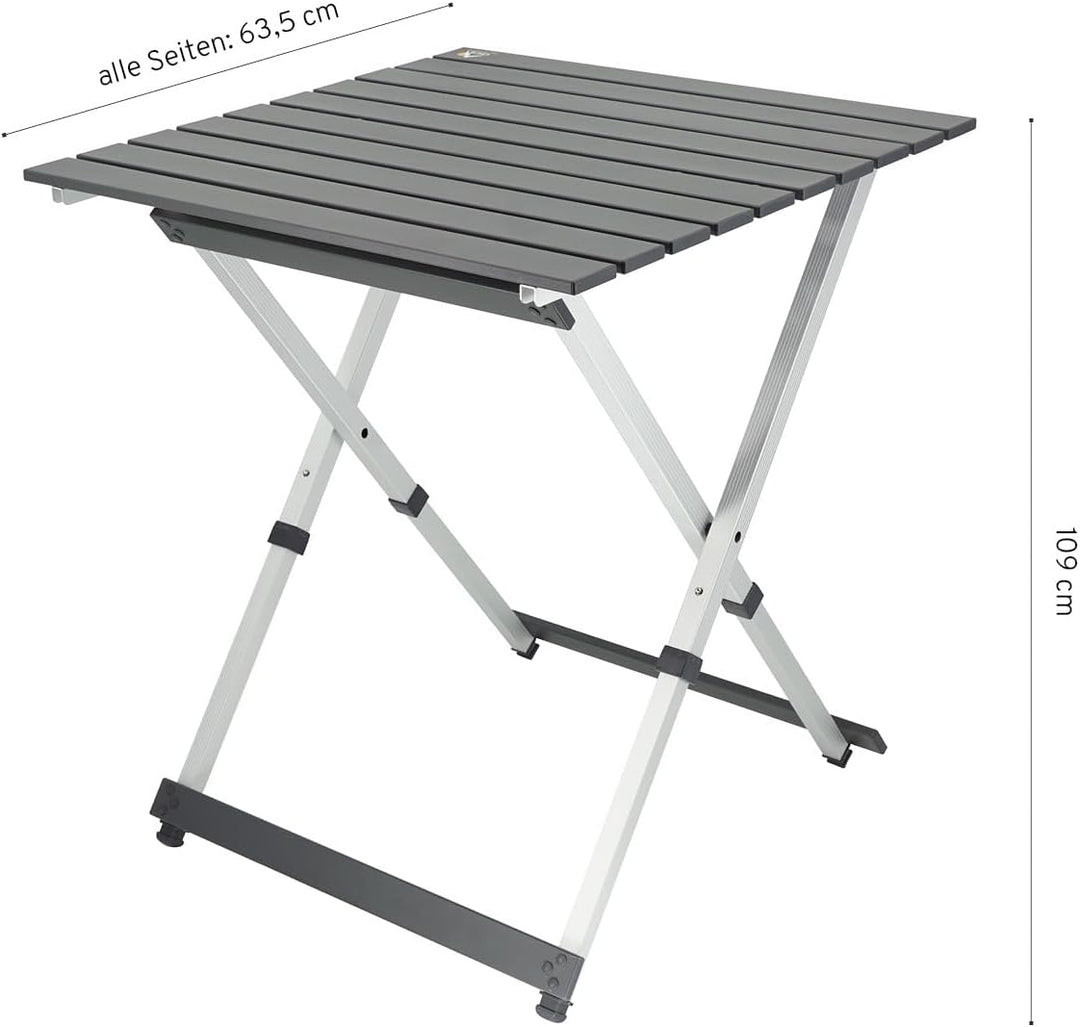 CAMPWERK Alu Camping Tisch, Campingtisch, Klapptisch, Gartentisch, Camping Möbel, Faltbar & Tragbar,