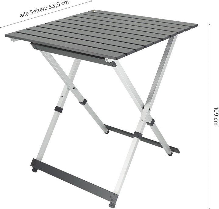 CAMPWERK Alu Camping Tisch, Campingtisch, Klapptisch, Gartentisch, Camping Möbel, Faltbar & Tragbar,