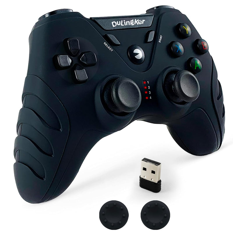 DuLingKer PC Controller Wireless, PS3 Controller PC Gamepad mit Dual Vibration, 2,4G Wireless Gaming