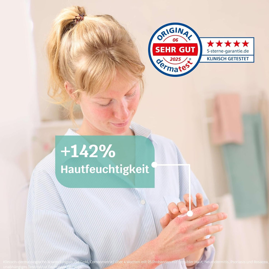 SIRIDERMA Aufbau-Pflegecreme PLUS| Creme für juckende und gereizte Haut bei Neurodermitis und Psoria