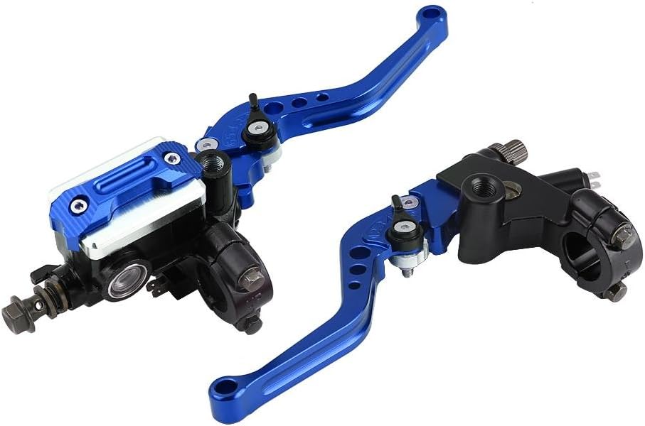 Keenso 1 Paar verstellbare Bremshebel und Kupplungshebel 7/8zoll Universal Motorradbremszylinder für