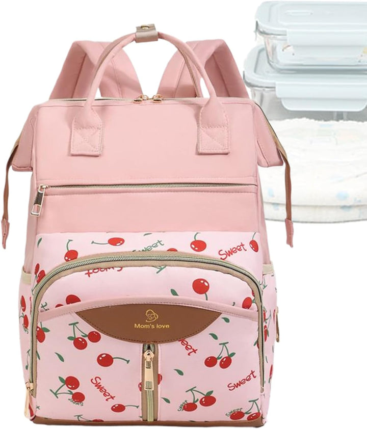 Generisch Wickelrucksack - Wickeltasche Mit Isoliertem Flaschenfach | Reise Baby Tasche Mit Wickelun