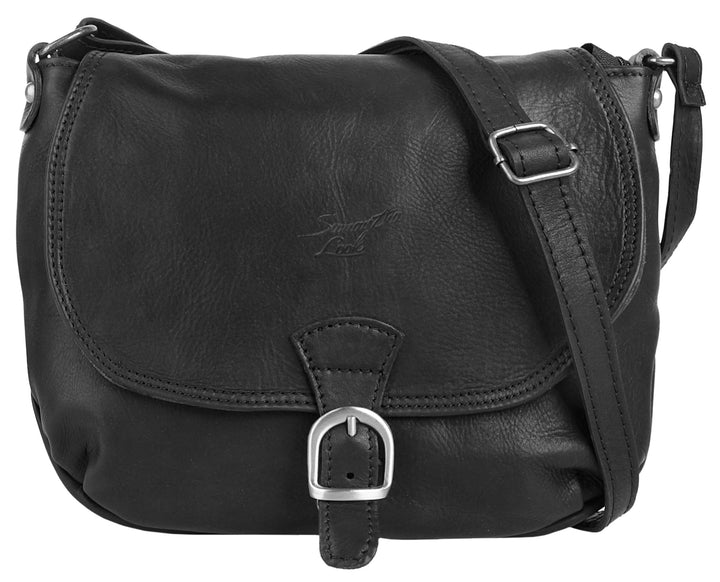 Samantha Look Umhängetasche echt Leder Damen | Made in Italy | handliche Crossbody Bag | kompakte Sc