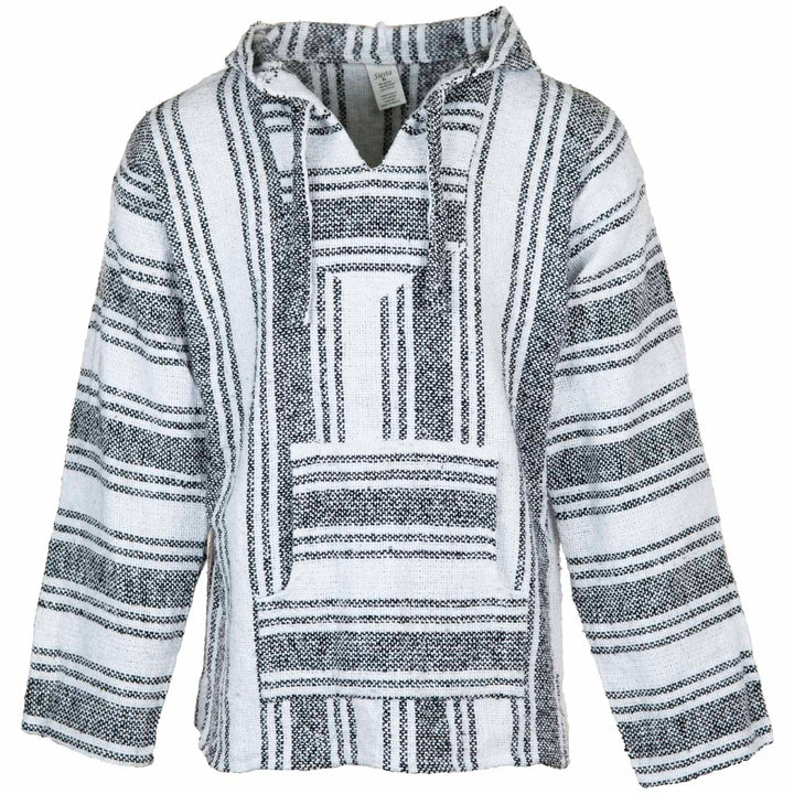 Siesta Baja Hoodie – Mexikanischer Jerga Hippie Pulli Kapuzenpullover für Herren und Damen M Gebroch