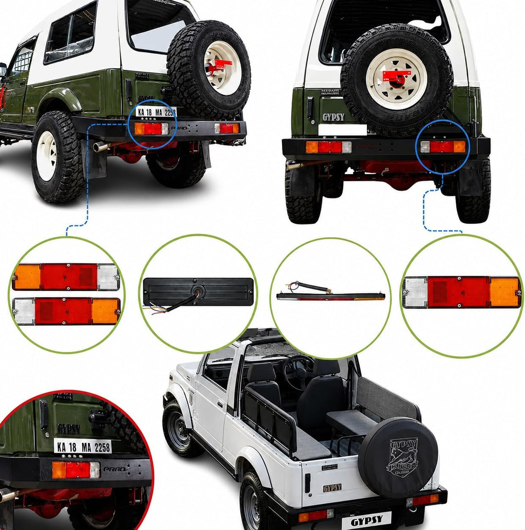samurai tail lights Complete LED Rear Brake Tail Light Assembly Set Competitive Fit for suzuki samur