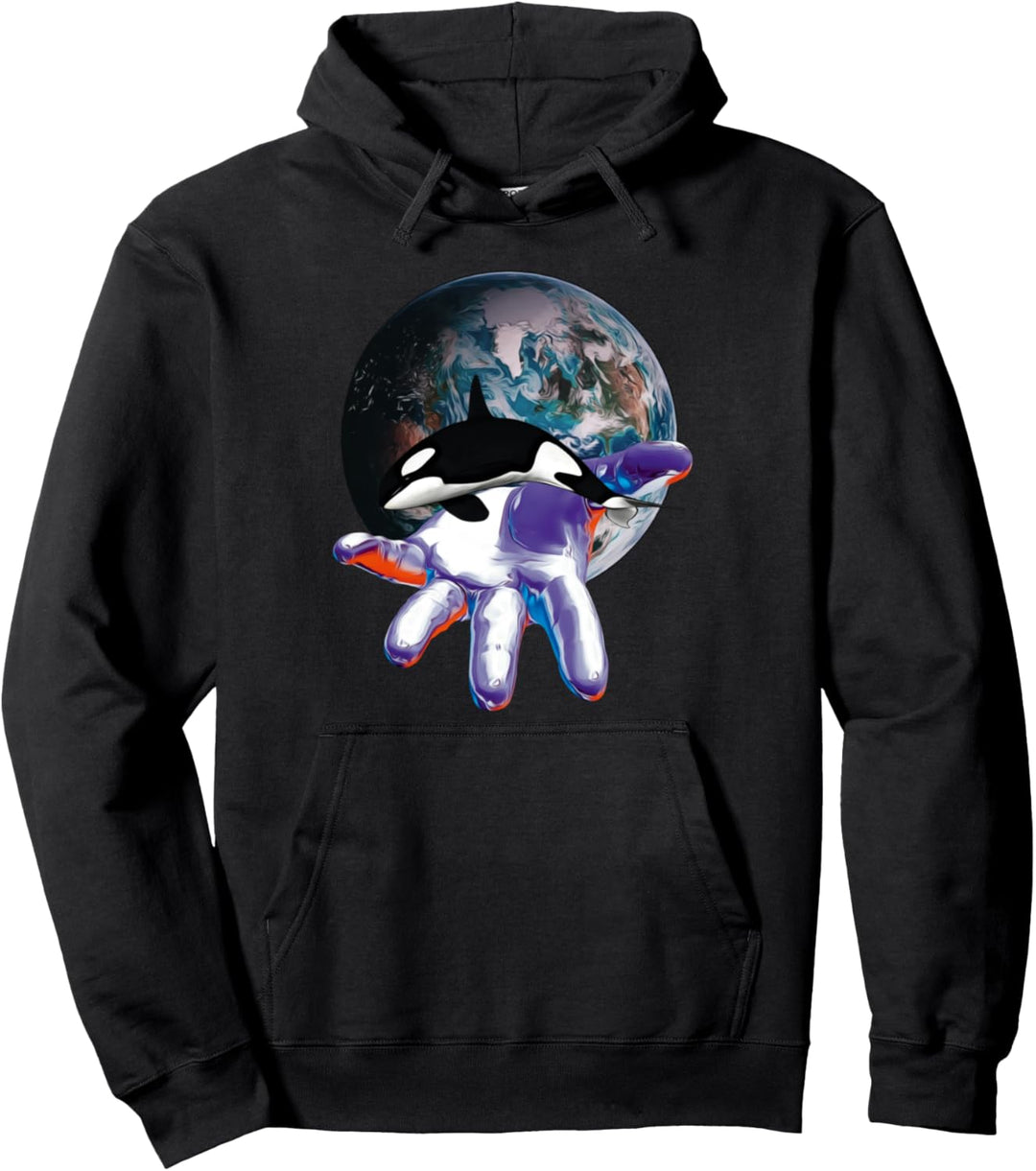 Orca Wal Pullover Hoodie
