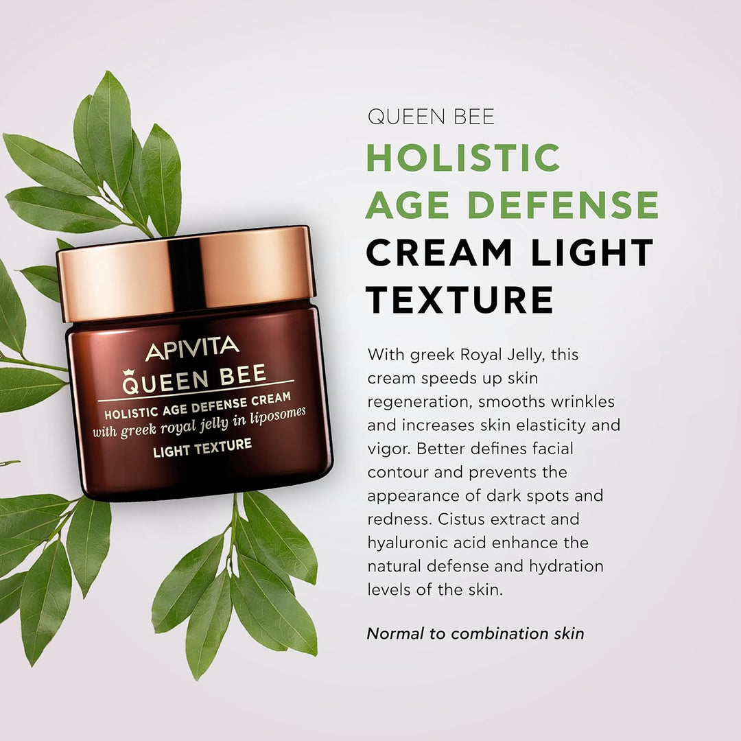 Apivita Queen Bee Light Texture Cream 50 Ml, Almond