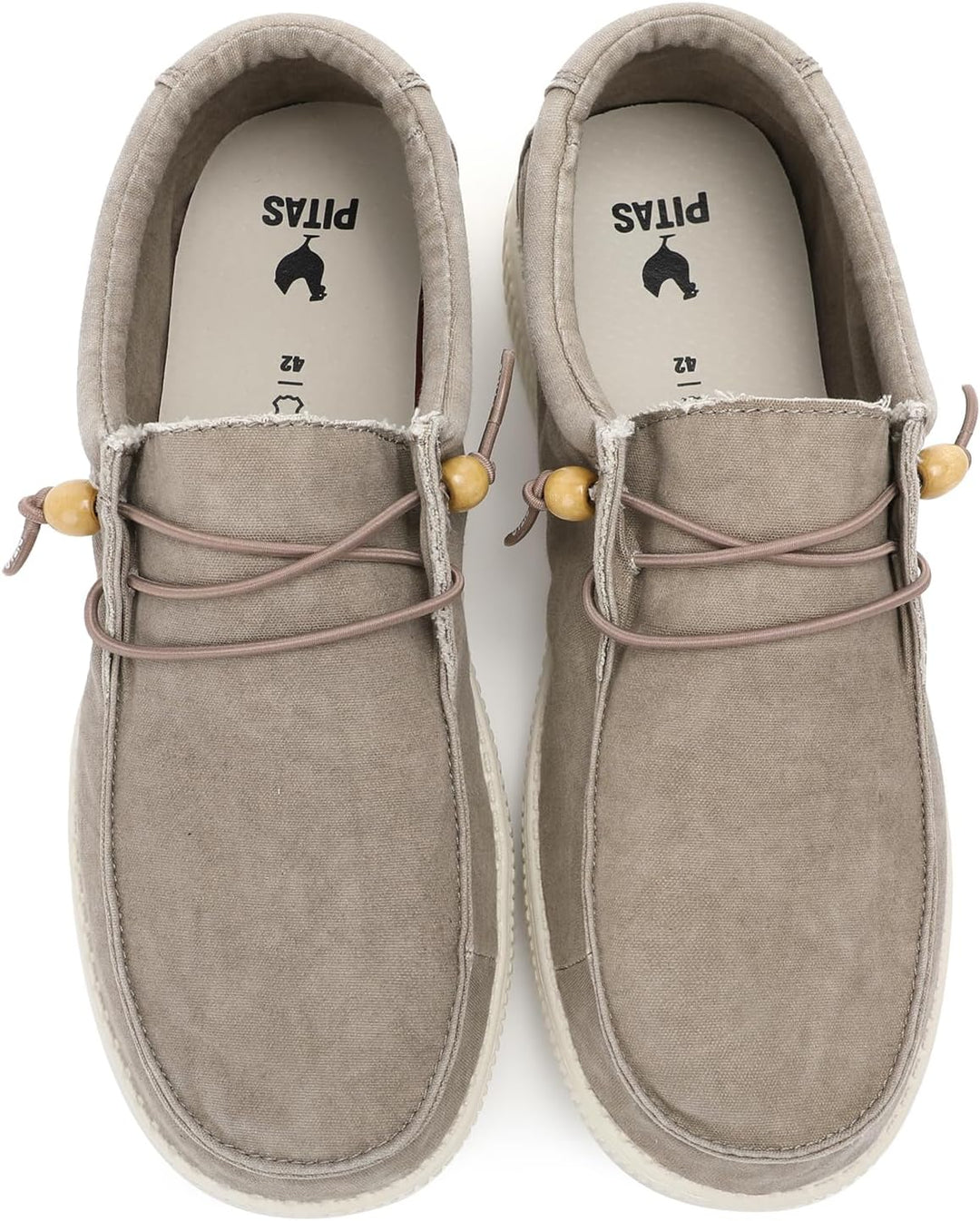 WALK IN PITAS | WP150 WALLABI Washed | Herren Mokassins | Flache Slipper für Männer | Slip on Loafer