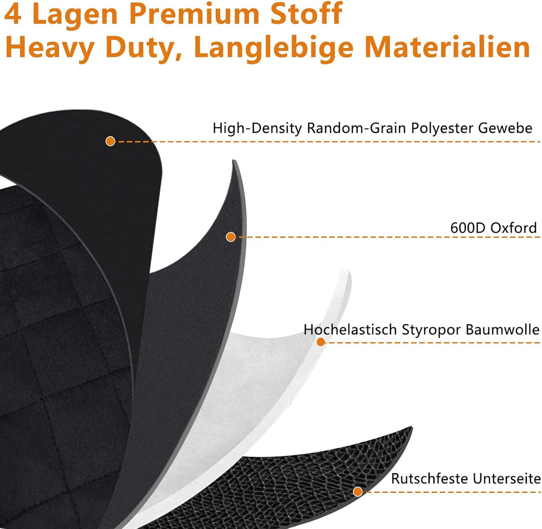 Lydonberg Kofferraumschutzmatte für Hunde, universell, rutschfest, wasserdicht, für den Rücksitz, st