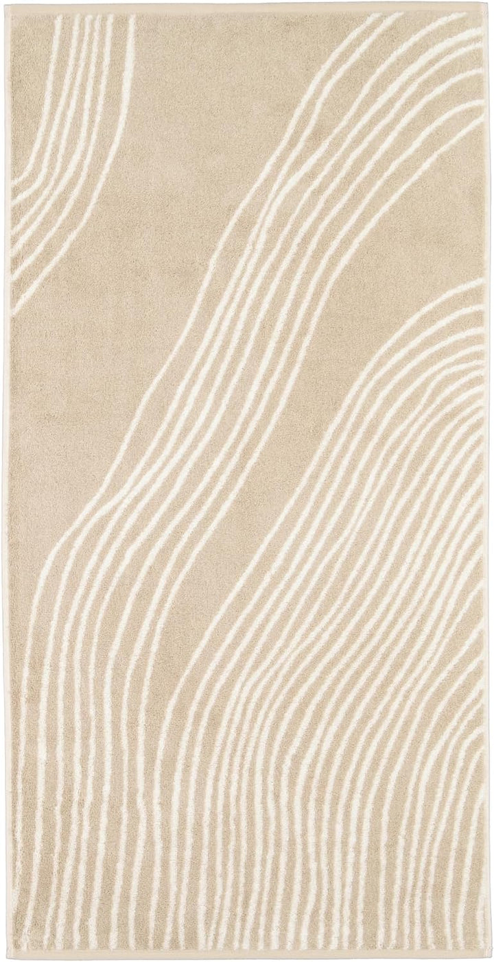 CAWÖ Home Handtücher Gallery Flow 6210 Natur - 33 Duschtuch 70x140 cm, Duschtuch 70x140 cm