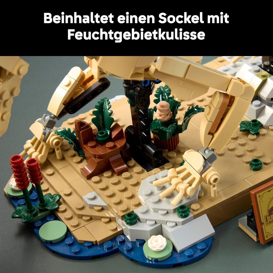 LEGO Jurassic World Dinosaurier-Fossilien: Triceratops - Modellbau für Erwachsene mit der Minifigur