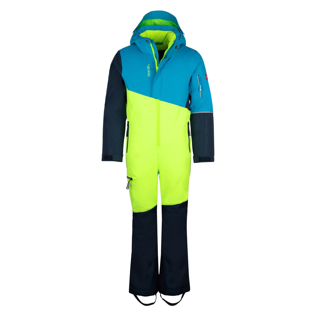 Trollkids Schneeanzug Hallingdal Limette/Nachtblau 98, Limette/Nachtblau 98